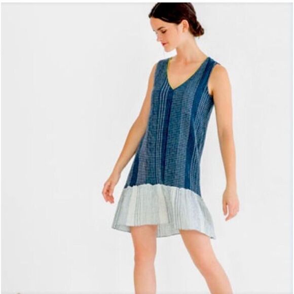 Lilla P Blue Sleeveless Dress - Picture 1 of 9